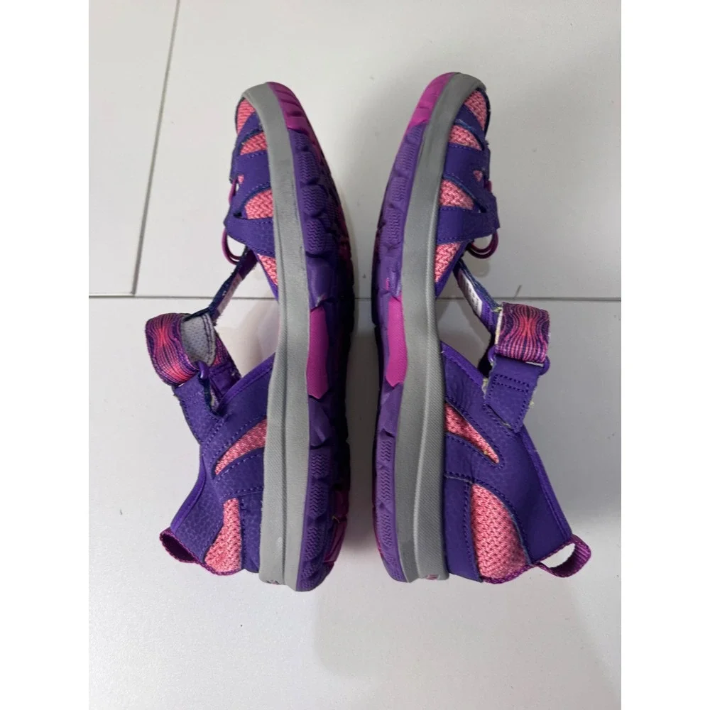 Merrell Hydro Mon 2.0 Kids Size 5 Purple Pink Leather Textile Water Sandals